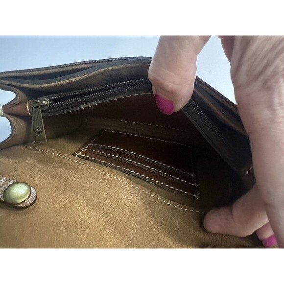 NWT Patricia Nash Torri Crossbody Leather Adjustable Strap Small Handbag Purse - Picture 8 of 9